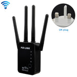 Ripetitore router wireless Smart WiFi con 4 antenne WiFi, EU Plug Black, EU Plug White, UK Plug Black, UK Plug White, US Plug Black, US Plug White