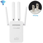 Ripetitore router wireless Smart WiFi con 4 antenne WiFi, EU Plug Black, EU Plug White, UK Plug Black, UK Plug White, US Plug Black, US Plug White