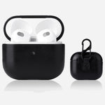 Custodia protettiva per auricolari Crazy Horse Texture con fibbia Hang per AirPods 3