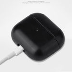 Custodia protettiva per auricolari Crazy Horse Texture con fibbia Hang per AirPods 3