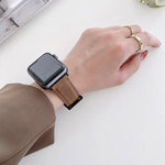 Cinturino di ricambio opaco Crazy Horse Texture per Apple Watch Series, 7 45mm / 6&SE&5&4 44mm / 3&2&1 42mm, 7 41mm / 6&SE&5&4 40mm / 3&2&1 38mm