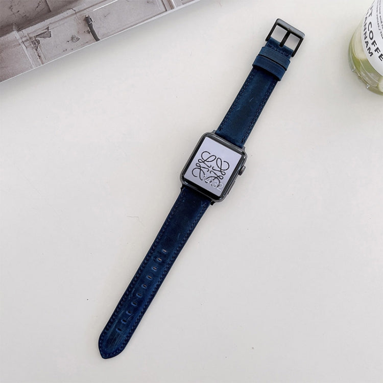 Cinturino di ricambio opaco Crazy Horse Texture per Apple Watch Series, 7 45mm / 6&SE&5&4 44mm / 3&2&1 42mm, 7 41mm / 6&SE&5&4 40mm / 3&2&1 38mm