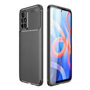 Custodia TPU antiurto con fibra di carbonio per Xiaomi Redmi Note
