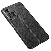 Custodia TPU antiurto con texture Litchi per Redmi Note 11 Pro
