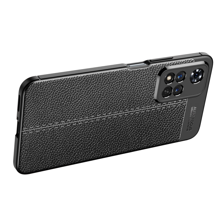 Custodia TPU antiurto con texture Litchi per Xiaomi Redmi Note 11