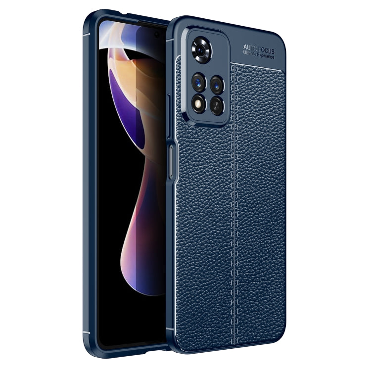 Custodia TPU antiurto con texture Litchi per Xiaomi Redmi Note 11