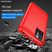Custodia TPU in fibra di carbonio per Xiaomi Redmi Note 11