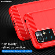 Custodia TPU in fibra di carbonio per Xiaomi Redmi Note 11