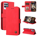 Custodia per telefono in pelle a vibrazione orizzontale con bottone in metallo con albero della vita Skin Feel, For OPPO Realme 8i, For OPPO Realme GT NEO2, For OPPO Reno6 4G, For Huawei Nova 8i / Honor 50 Lite