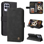 Custodia per telefono in pelle a vibrazione orizzontale con bottone in metallo con albero della vita Skin Feel, For OPPO Realme 8i, For OPPO Realme GT NEO2, For OPPO Reno6 4G, For Huawei Nova 8i / Honor 50 Lite