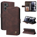 Custodia per telefono in pelle a vibrazione orizzontale con bottone in metallo con albero della vita Skin Feel, For OPPO Realme 8i, For OPPO Realme GT NEO2, For OPPO Reno6 4G, For Huawei Nova 8i / Honor 50 Lite