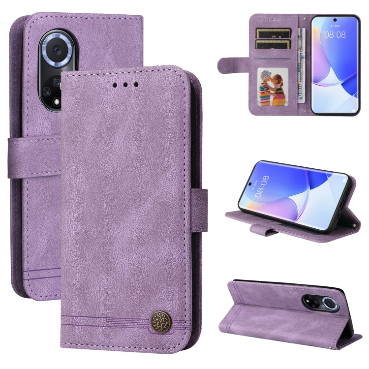 Custodia per telefono in pelle a vibrazione orizzontale con bottone in metallo con albero della vita Skin Feel, For Huawei Nova 9 / Honor 50 5G, For Samsung Galaxy M52 5G, For Samsung Galaxy S22+ 5G, For Samsung Galaxy S22, For Samsung Galaxy S22 Ultra