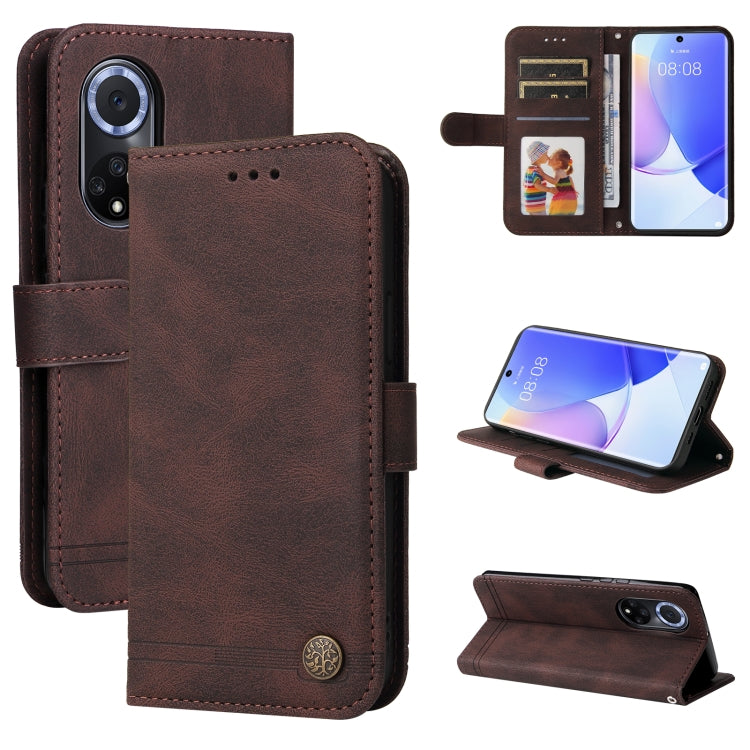 Custodia per telefono in pelle a vibrazione orizzontale con bottone in metallo con albero della vita Skin Feel, For Huawei Nova 9 / Honor 50 5G, For Samsung Galaxy M52 5G, For Samsung Galaxy S22+ 5G, For Samsung Galaxy S22, For Samsung Galaxy S22 Ultra