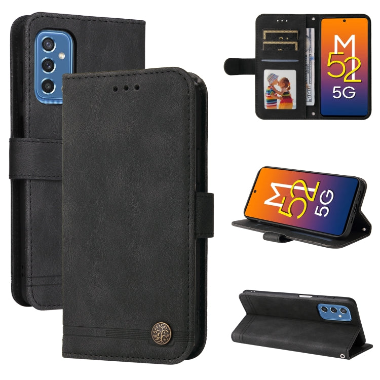 Custodia per telefono in pelle a vibrazione orizzontale con bottone in metallo con albero della vita Skin Feel, For Huawei Nova 9 / Honor 50 5G, For Samsung Galaxy M52 5G, For Samsung Galaxy S22+ 5G, For Samsung Galaxy S22, For Samsung Galaxy S22 Ultra