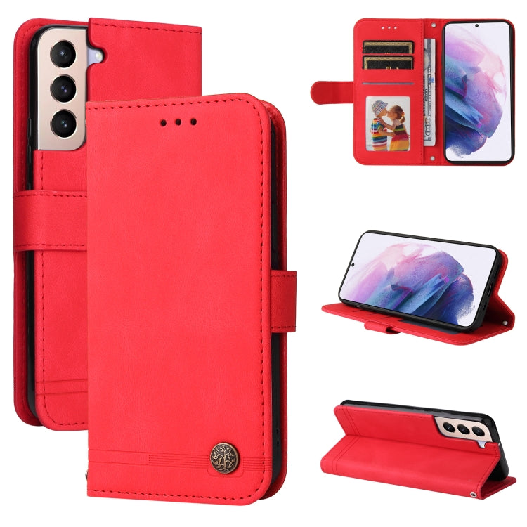 Custodia per telefono in pelle a vibrazione orizzontale con bottone in metallo con albero della vita Skin Feel, For Huawei Nova 9 / Honor 50 5G, For Samsung Galaxy M52 5G, For Samsung Galaxy S22+ 5G, For Samsung Galaxy S22, For Samsung Galaxy S22 Ultra