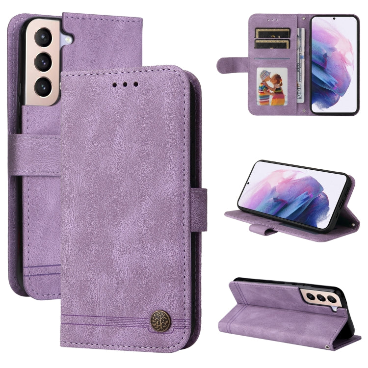 Custodia per telefono in pelle a vibrazione orizzontale con bottone in metallo con albero della vita Skin Feel, For Huawei Nova 9 / Honor 50 5G, For Samsung Galaxy M52 5G, For Samsung Galaxy S22+ 5G, For Samsung Galaxy S22, For Samsung Galaxy S22 Ultra