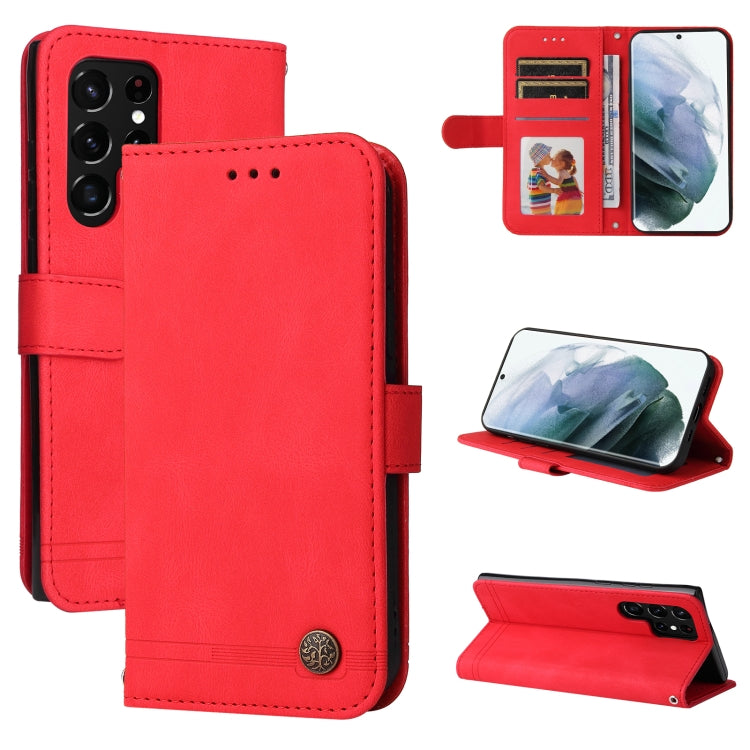 Custodia per telefono in pelle a vibrazione orizzontale con bottone in metallo con albero della vita Skin Feel, For Huawei Nova 9 / Honor 50 5G, For Samsung Galaxy M52 5G, For Samsung Galaxy S22+ 5G, For Samsung Galaxy S22, For Samsung Galaxy S22 Ultra