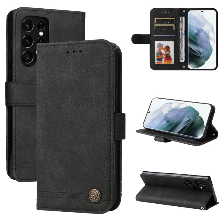 Custodia per telefono in pelle a vibrazione orizzontale con bottone in metallo con albero della vita Skin Feel, For Huawei Nova 9 / Honor 50 5G, For Samsung Galaxy M52 5G, For Samsung Galaxy S22+ 5G, For Samsung Galaxy S22, For Samsung Galaxy S22 Ultra