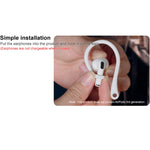 1 paio di auricolari wireless imak Gancio per l'orecchio con cordino anti-smarrimento in silicone, For AirPods 3