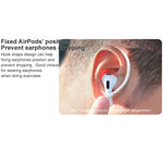 1 paio di auricolari wireless imak Gancio per l'orecchio con cordino anti-smarrimento in silicone, For AirPods 3
