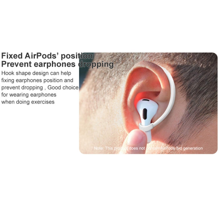 1 paio di auricolari wireless imak Gancio per l'orecchio con cordino anti-smarrimento in silicone, For AirPods 3