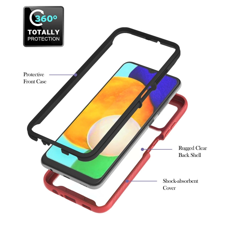Starry Sky Solid Color Series Custodia antiurto per PC + TPU con supporto ad anello e funzione magnetica, For Samsung Galaxy A03s 164mm