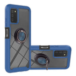 Starry Sky Solid Color Series Custodia antiurto per PC + TPU con supporto ad anello e funzione magnetica, For Samsung Galaxy A03s 164mm