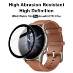 Pellicola protettiva per orologio in plexiglass HD IMAK, For Amazfit GTR 3 Pro, For Amazfit GTR 3, For Amazfit GTS 3, For OPPO Realme Watch T1