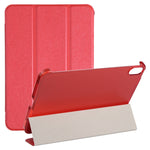 Custodia per tablet in pelle pieghevole orizzontale tripla con struttura in seta con supporto, For iPad mini 2024 / mini 6