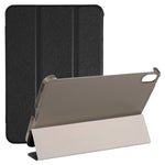 Custodia per tablet in pelle pieghevole orizzontale tripla con struttura in seta con supporto, For iPad mini 2024 / mini 6