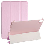 Custodia per tablet in pelle pieghevole orizzontale tripla con struttura in seta con supporto, For iPad mini 2024 / mini 6