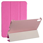 Custodia per tablet in pelle pieghevole orizzontale tripla con struttura in seta con supporto, For iPad mini 2024 / mini 6
