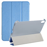 Custodia per tablet in pelle pieghevole orizzontale tripla con struttura in seta con supporto, For iPad mini 2024 / mini 6