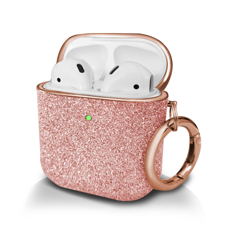 Custodia protettiva per auricolari wireless con polvere glitterata galvanica, For AirPods 1 / 2, For AirPods Pro
