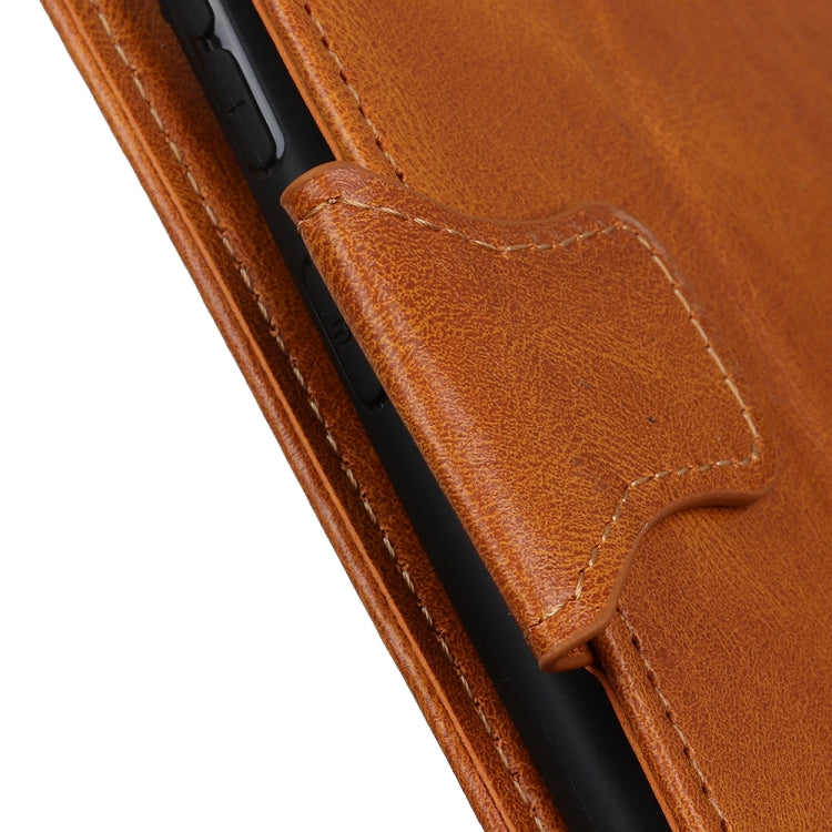 Custodia per telefono in pelle a conchiglia orizzontale con texture cavallo pazzo Mirren con supporto, slot per carte e portafoglio, For Sony Xperia Pro-I