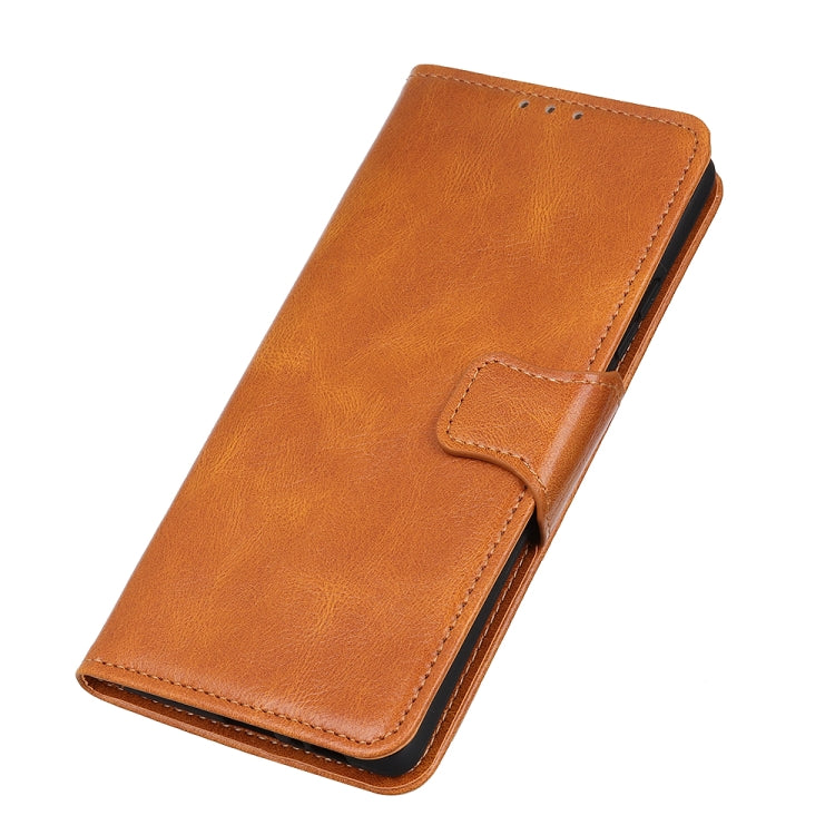Custodia per telefono in pelle a conchiglia orizzontale con texture cavallo pazzo Mirren con supporto, slot per carte e portafoglio, For Sony Xperia Pro-I