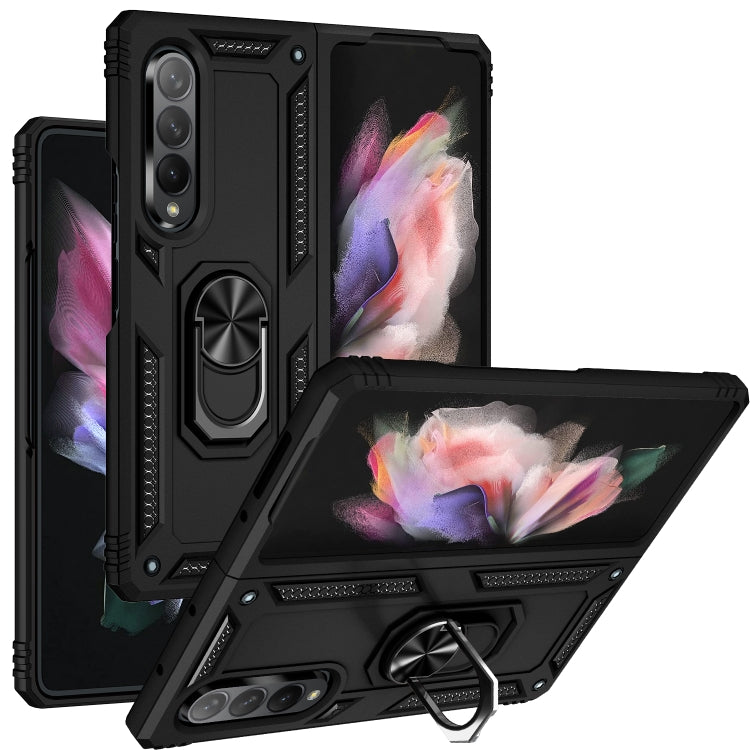 Custodia per telefono antiurto in TPU + PC con supporto rotante, For Samsung Galaxy Z Fold3 5G
