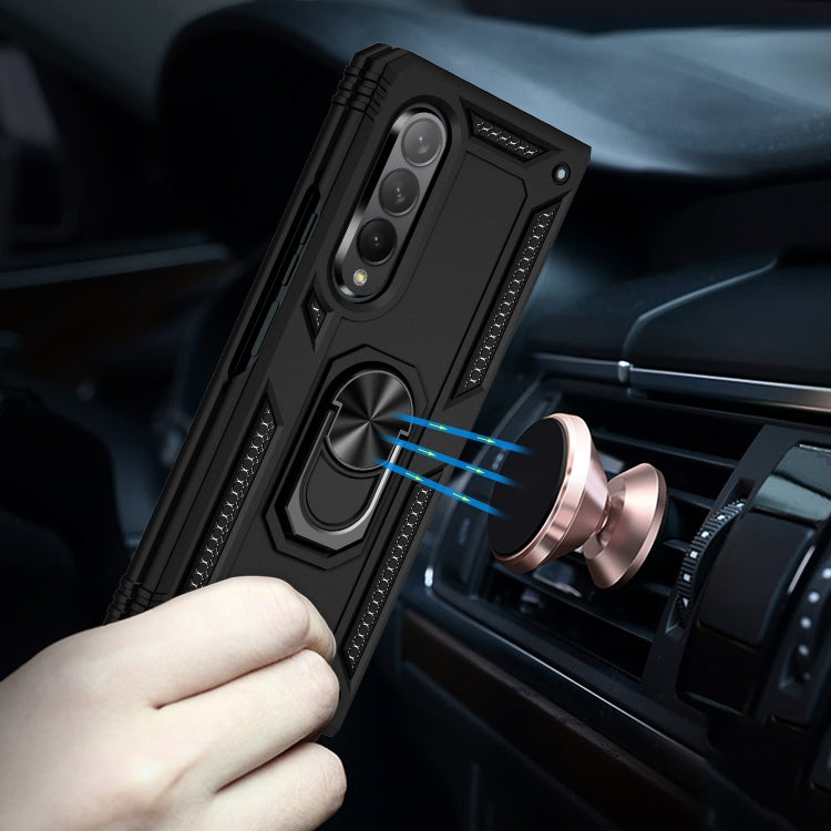 Custodia per telefono antiurto in TPU + PC con supporto rotante, For Samsung Galaxy Z Fold3 5G