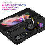 Custodia per telefono antiurto in TPU + PC con supporto rotante, For Samsung Galaxy Z Fold3 5G