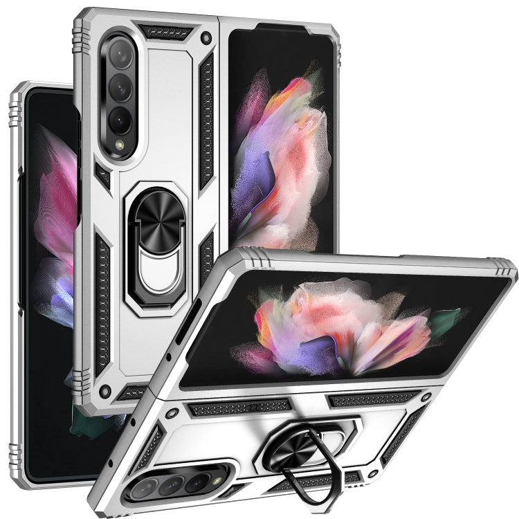 Custodia per telefono antiurto in TPU + PC con supporto rotante, For Samsung Galaxy Z Fold3 5G