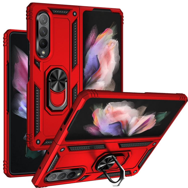 Custodia per telefono antiurto in TPU + PC con supporto rotante, For Samsung Galaxy Z Fold3 5G