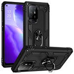 Custodia protettiva antiurto per telefono in TPU + PC con supporto girevole a 360 gradi, For OPPO Reno5 Z