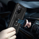 Custodia protettiva antiurto per telefono in TPU + PC con supporto girevole a 360 gradi, For OPPO Reno5 Z