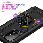 Custodia protettiva antiurto per telefono in TPU + PC con supporto girevole a 360 gradi, For OPPO Reno5 Z