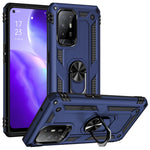 Custodia protettiva antiurto per telefono in TPU + PC con supporto girevole a 360 gradi, For OPPO Reno5 Z