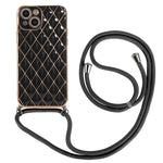 Custodia TPU con cordino in pelle per iPhone 13 mini