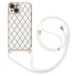 Custodia TPU con cordino in pelle per iPhone 13 mini