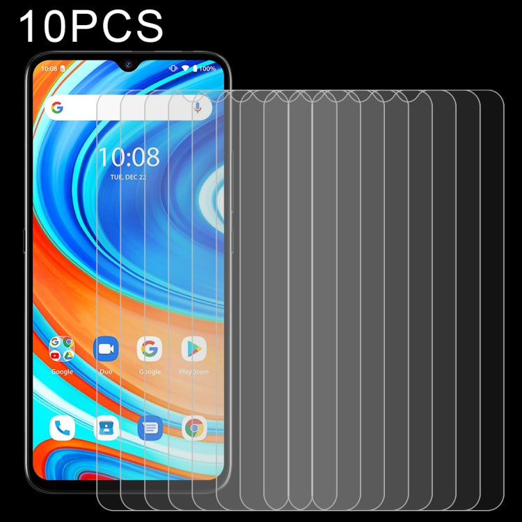 10 pellicole in vetro temperato da 0,26 mm 9H 2,5D, For Umidigi A9 (10 PCS), For Umidigi A11 Pro Max (10 PCS)