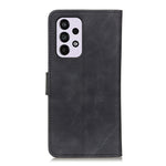 KHAZNEH Retro Texture PU + TPU Custodia per telefono in pelle a conchiglia orizzontale con supporto, slot per schede e portafoglio, For Samsung Galaxy A33 5G