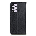 Custodia in pelle a vibrazione orizzontale con struttura magnetica Crazy Horse con supporto, slot per carte e portafoglio, For Samsung Galaxy A33 5G